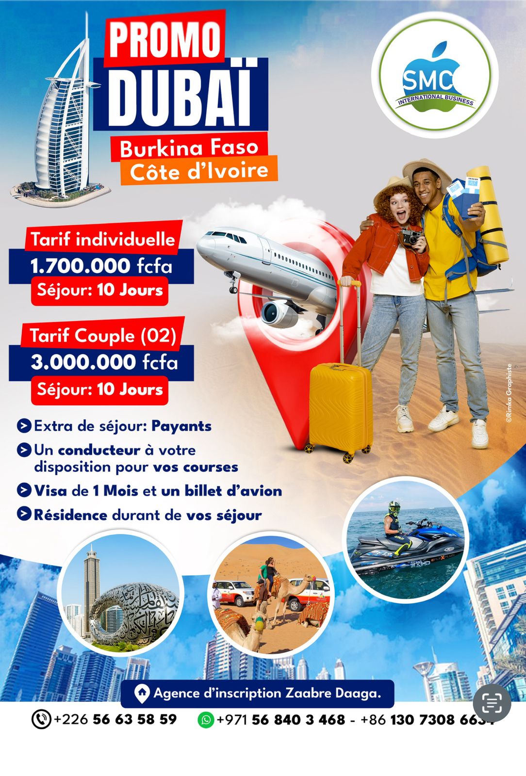 Service Dubaï SMC international Business Burkina Faso